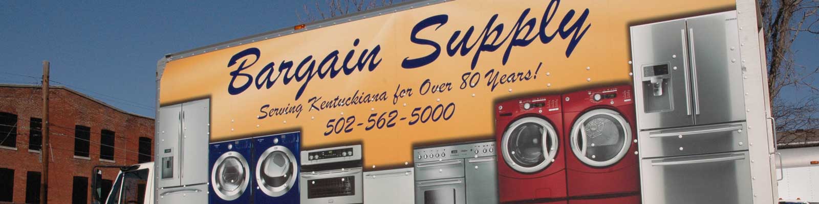 The Bargain Supply Appliance delivery truck